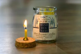 20-Minute Beeswax Candles for Mindfulness (Set of 20)