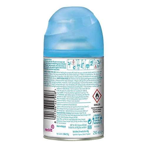 Air Wick 250 Ml (Pack Of 2)-Vanilla & Muskmelon (Summer Delights) & Sea Wood & Driftwood (Turquoise Oasis),Freshmatic Automatic Air Freshener Refill|2600 Sprays Guaranteed|Automatic Room Freshener