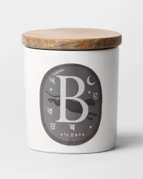 Alphabet B Candle