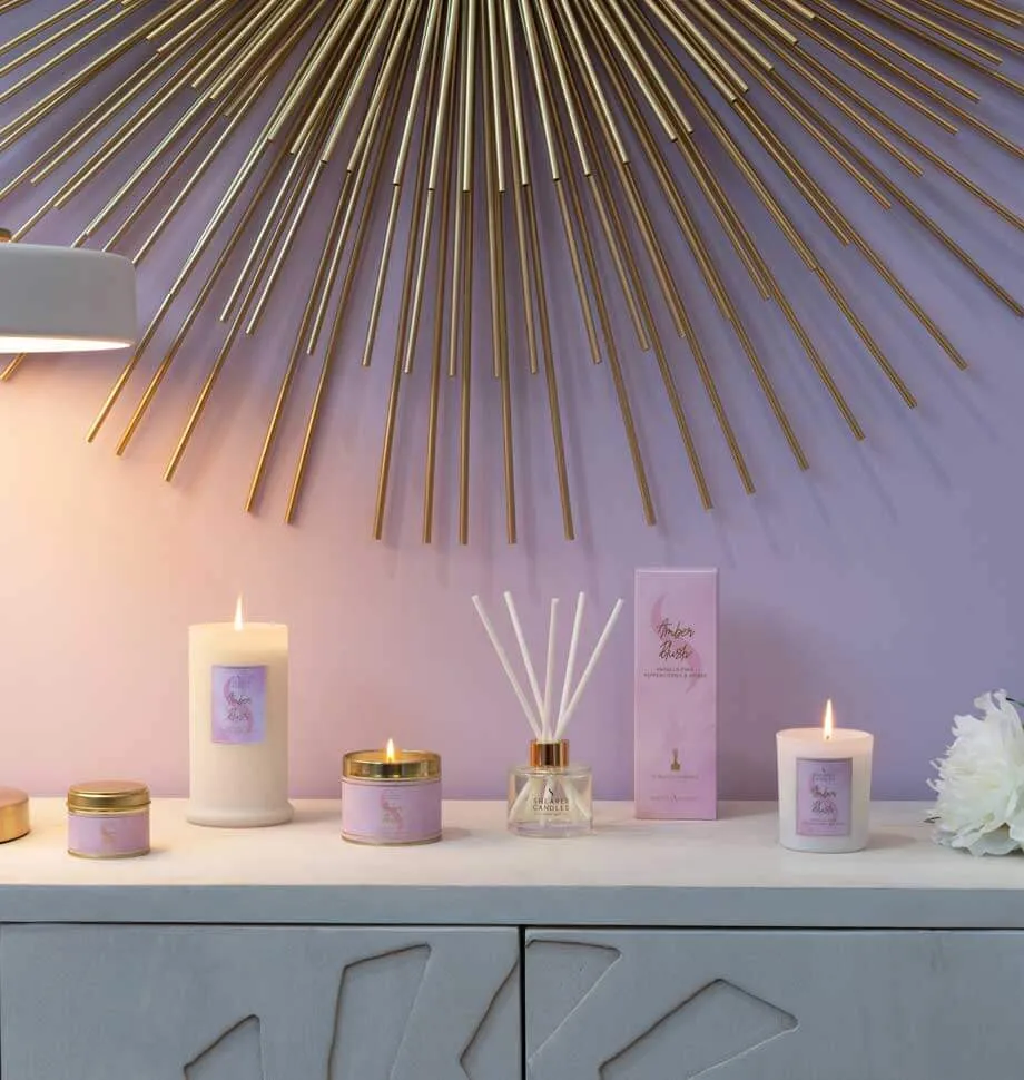 Amber Blush Small Tin Candle