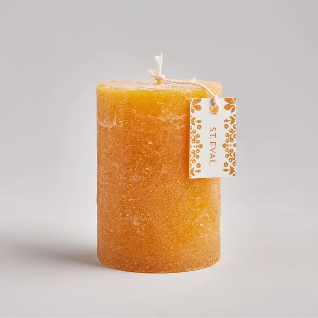 Amber Scented Pillar Candle