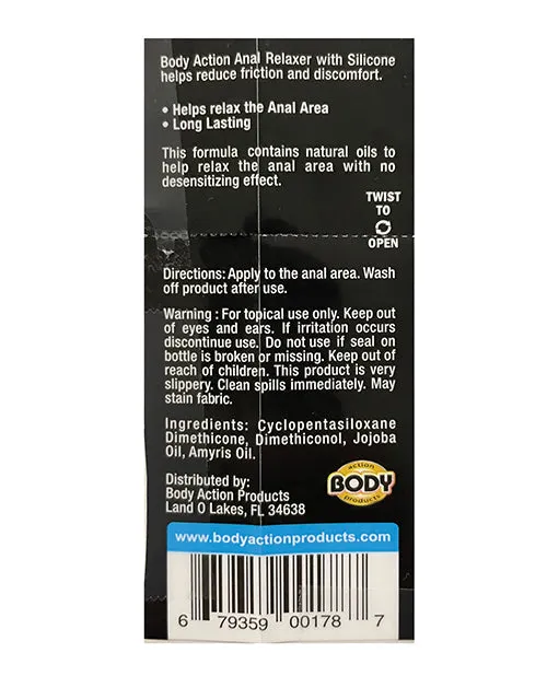 Anal Relaxer Silicone Lube 0.5 Oz