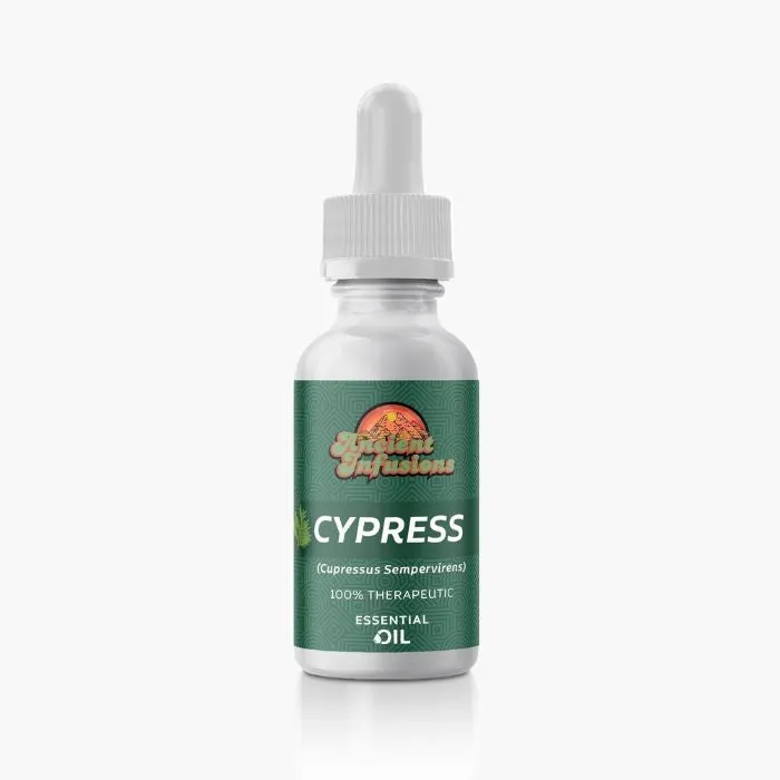 Ancient Infusions Cypress Essential Oil - Pure Therapeutic Grade Aromatherapy for Grounding and Renewal