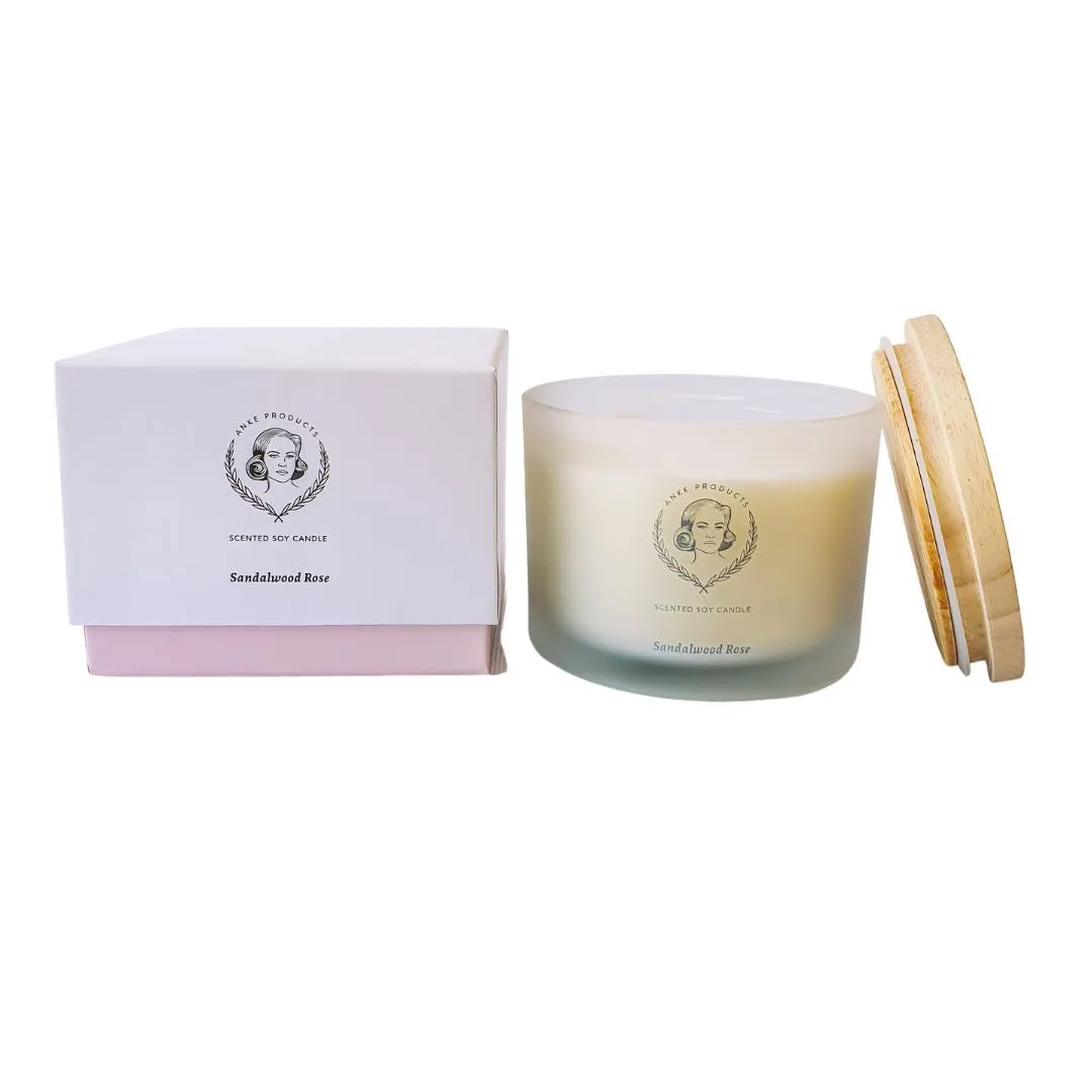 Anke Sandalwood Rose Soy Candles