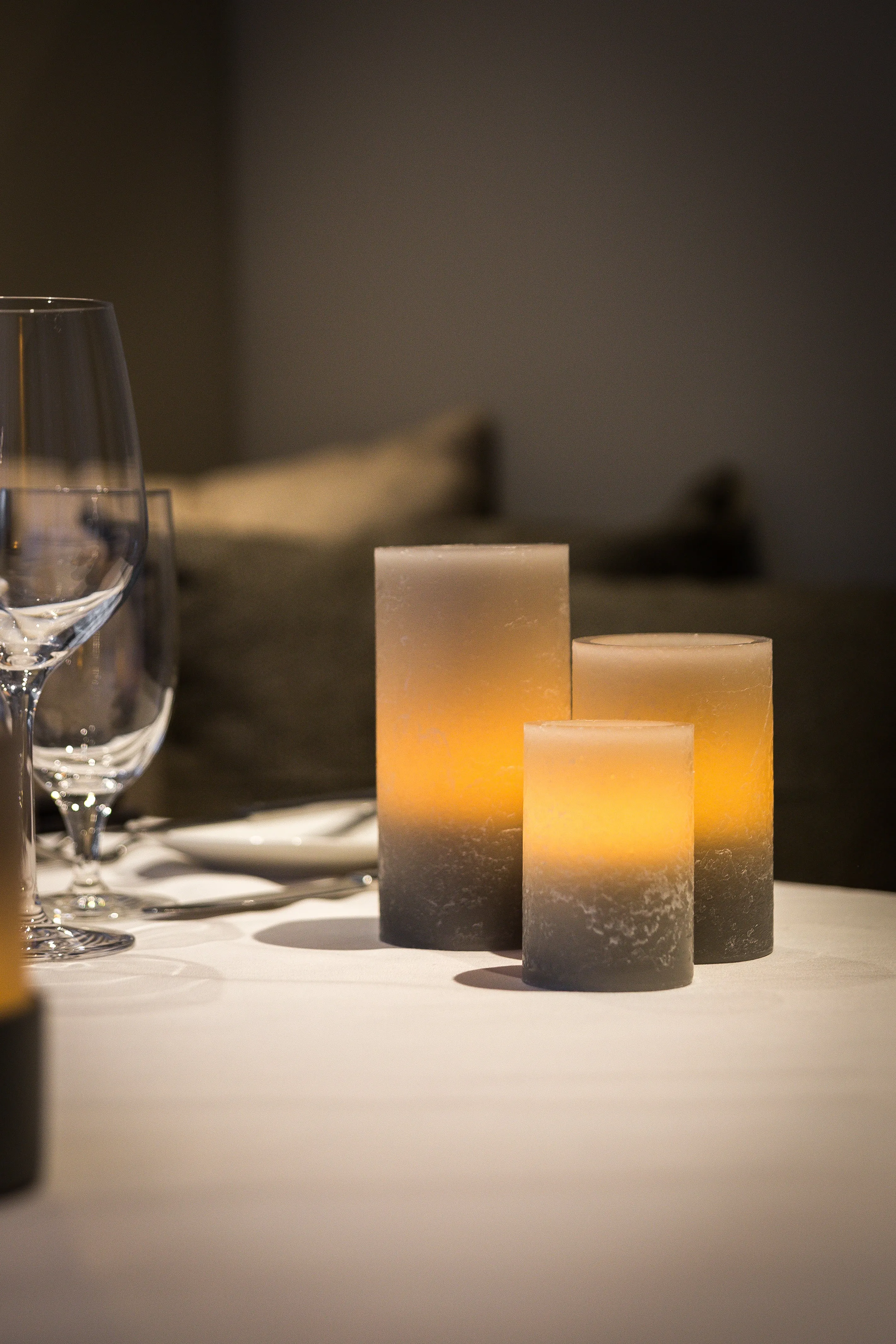 Artisan Grey Wax Luminaries Candle Holders, 6 ct
