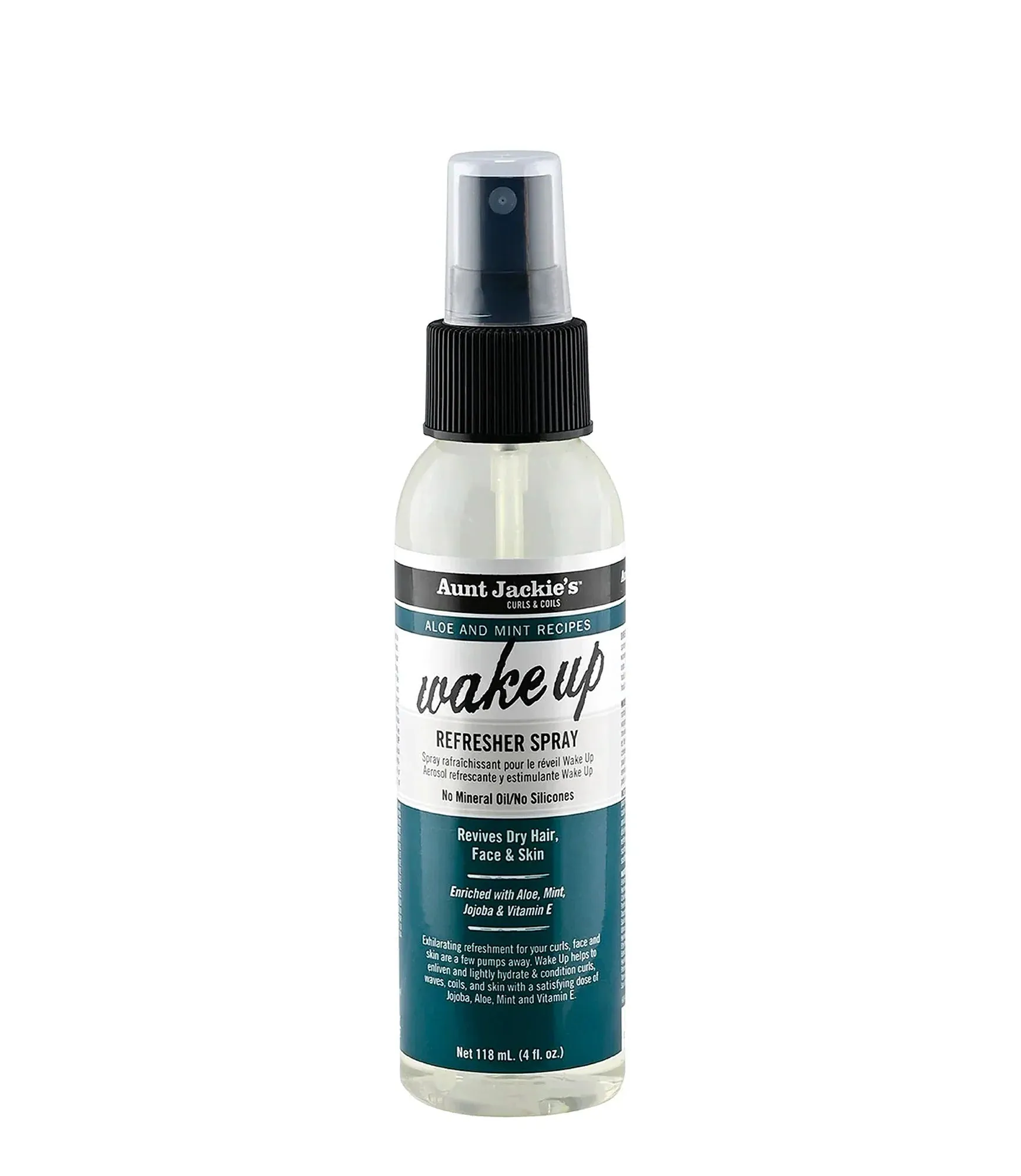 Aunt Jackie's Aloe and Mint Recipes Wake Up Refresher Spray 4oz