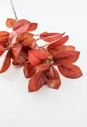 Autumn leaf spray - burgundy rust