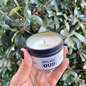 Birchwood Oud Soy Candle Tin 4 oz. - Set of 2