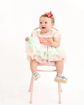 Birthday Girl Blush and Mint Skirted Bubble
