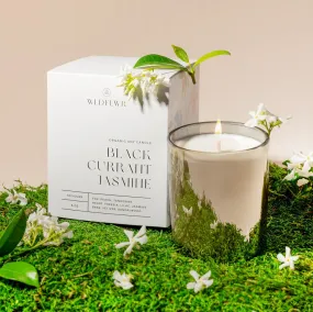 Black Currant   Jasmine Scented Organic Soy Non-Toxic Wax Candle