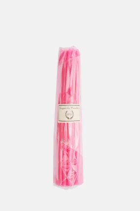 Bougie Fleuriste Rose Fluo
