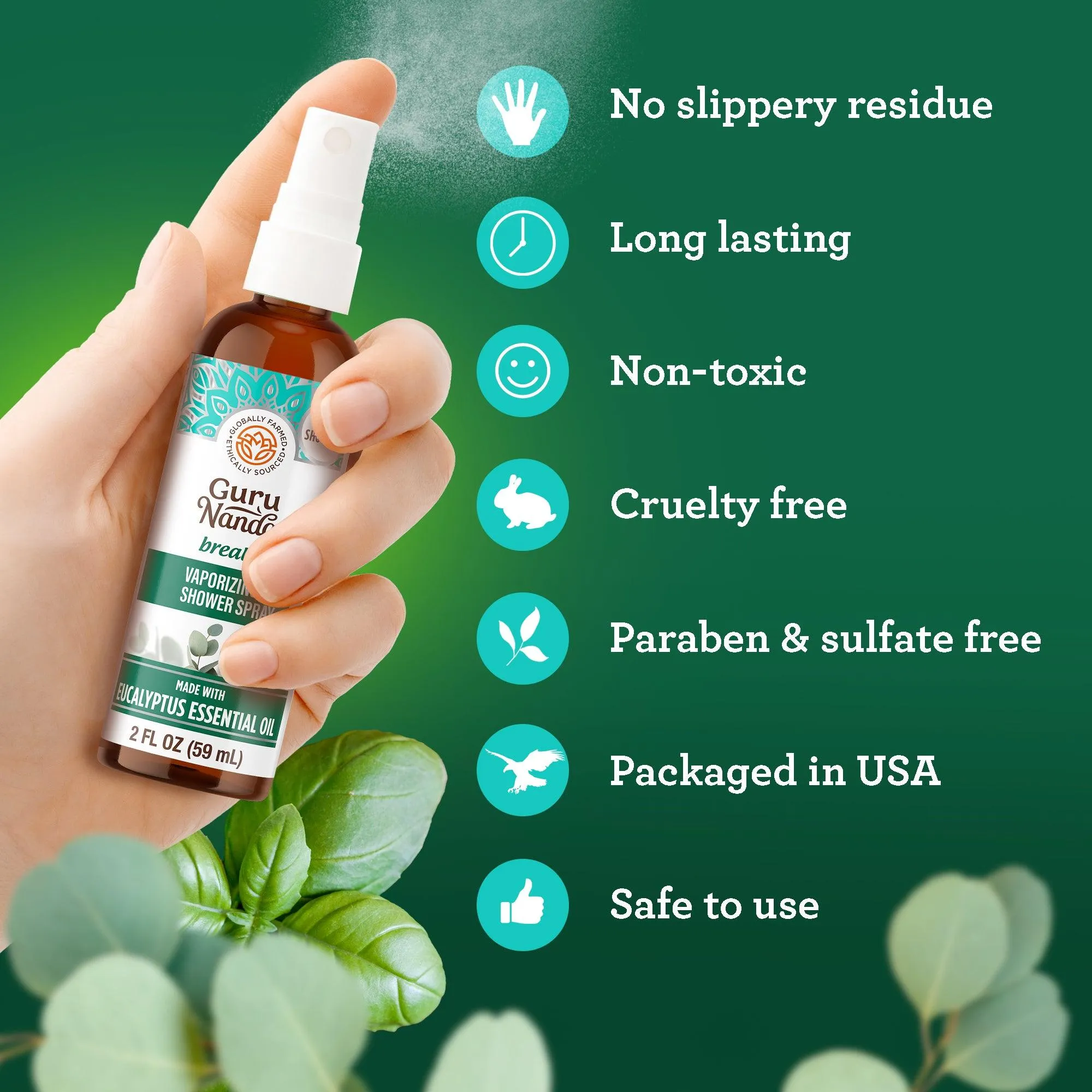 Breathe Eucalyptus Shower Spray, 2 FL OZ