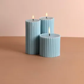 Combo of 2 'Belief' & 1 'Faith' Scented Candles - Oceanic Mist Scented