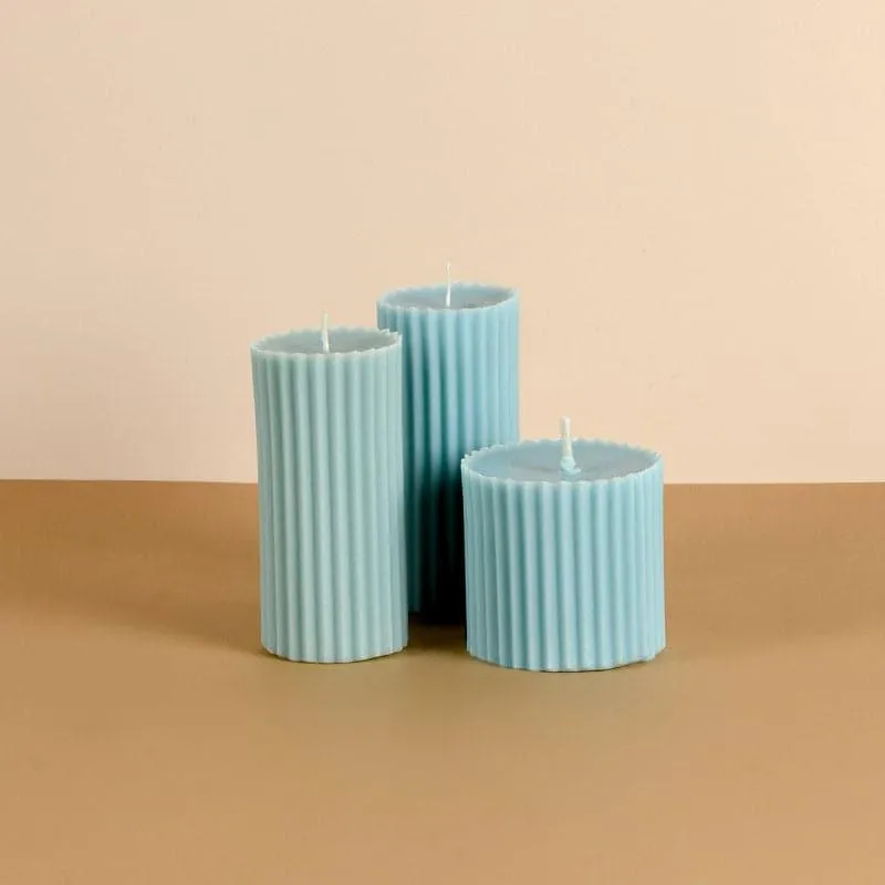 Combo of 2 'Belief' & 1 'Faith' Scented Candles - Oceanic Mist Scented