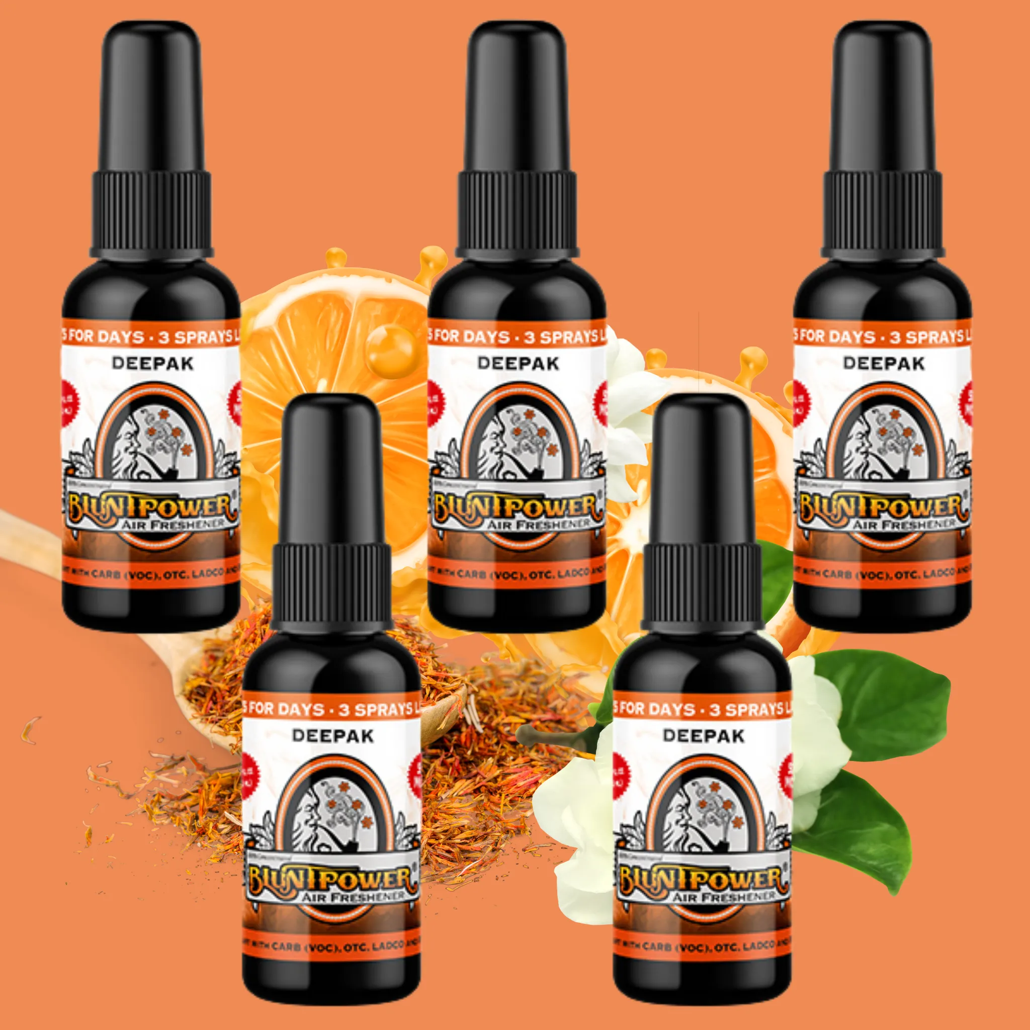 Deepak Spray Air Freshener Bundle (5 Pack)