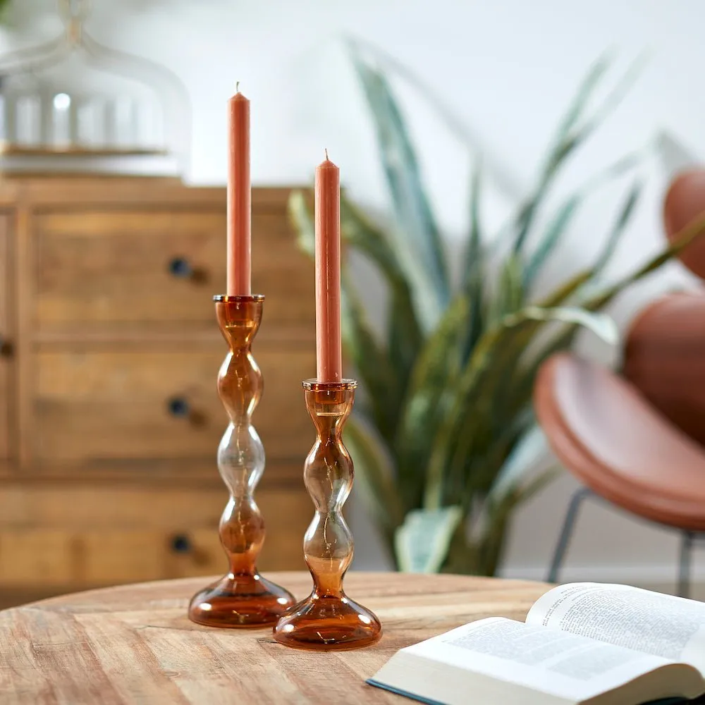 Dinner Candles, Pack of 6, Terracotta