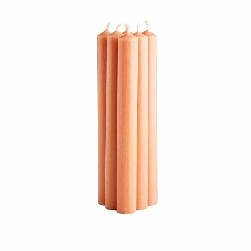 Dinner Candles, Pack of 6, Terracotta