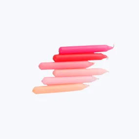 Dip Dye Konfetti Candles, Set of 6