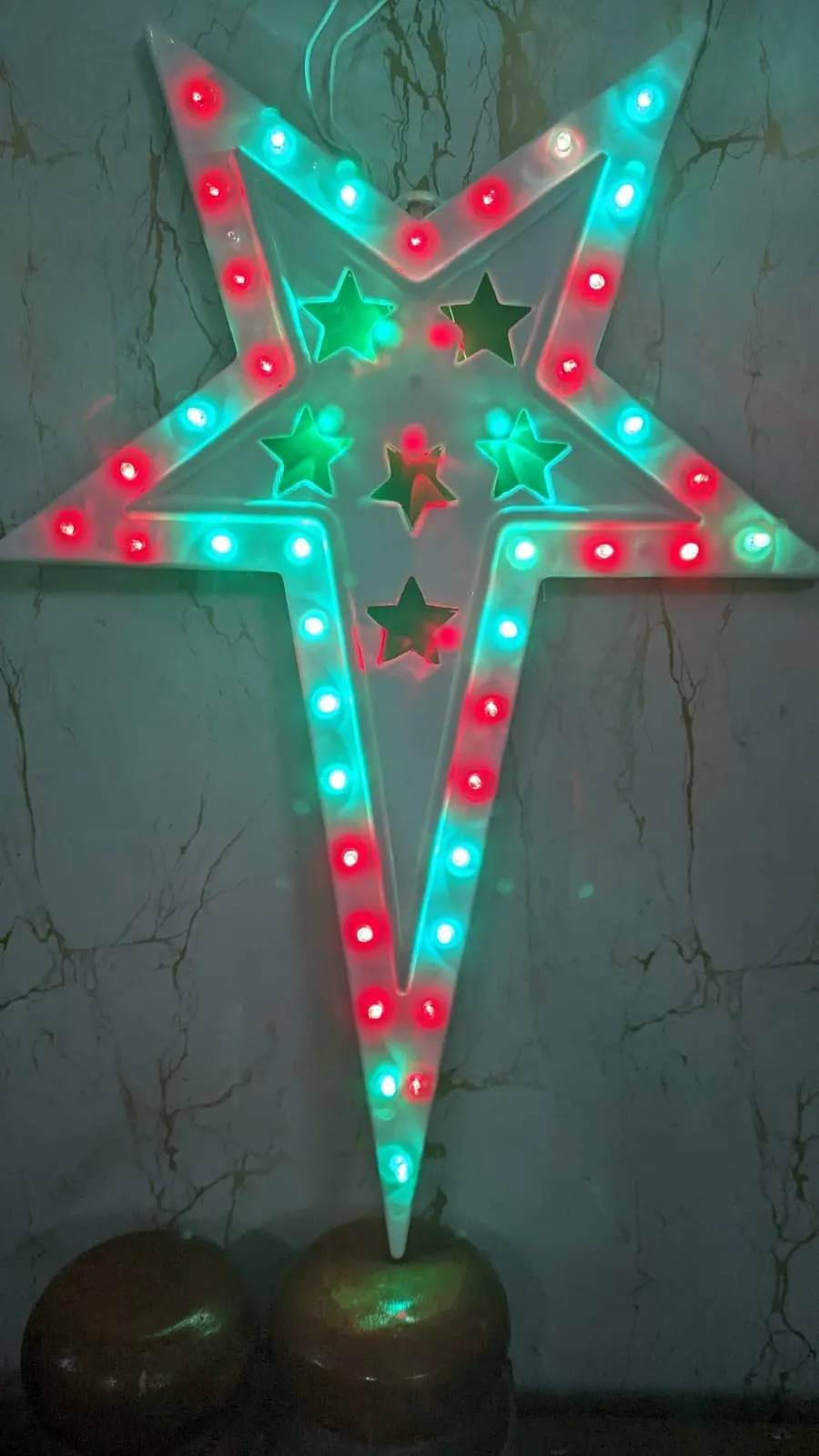Dwarakesh Enterprises® Pack of 1 high Brightness 45 eled Multicolor e-led tealight Candles (48*34 cm, Dual Color)