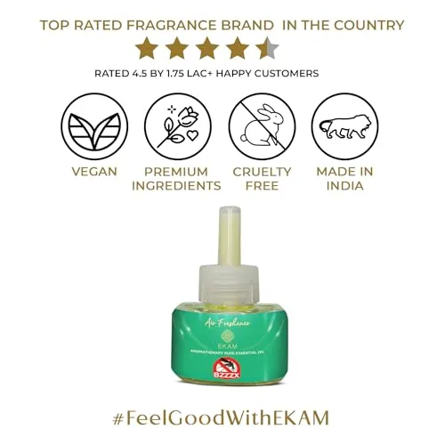 EKAM Plastic Mosquito Repellent Aroma Plug-In Air Freshener Refill 35 Ml