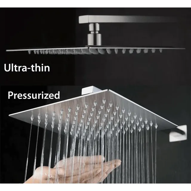 FaucetWorld - Rainfall Shower Systems with 6 Body Jets Wall Mounted