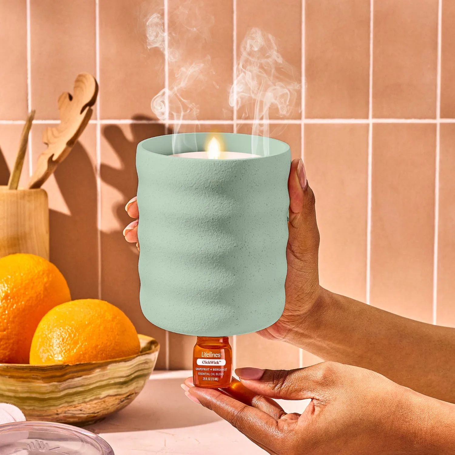 Flameless Bubble Candle Diffuser
