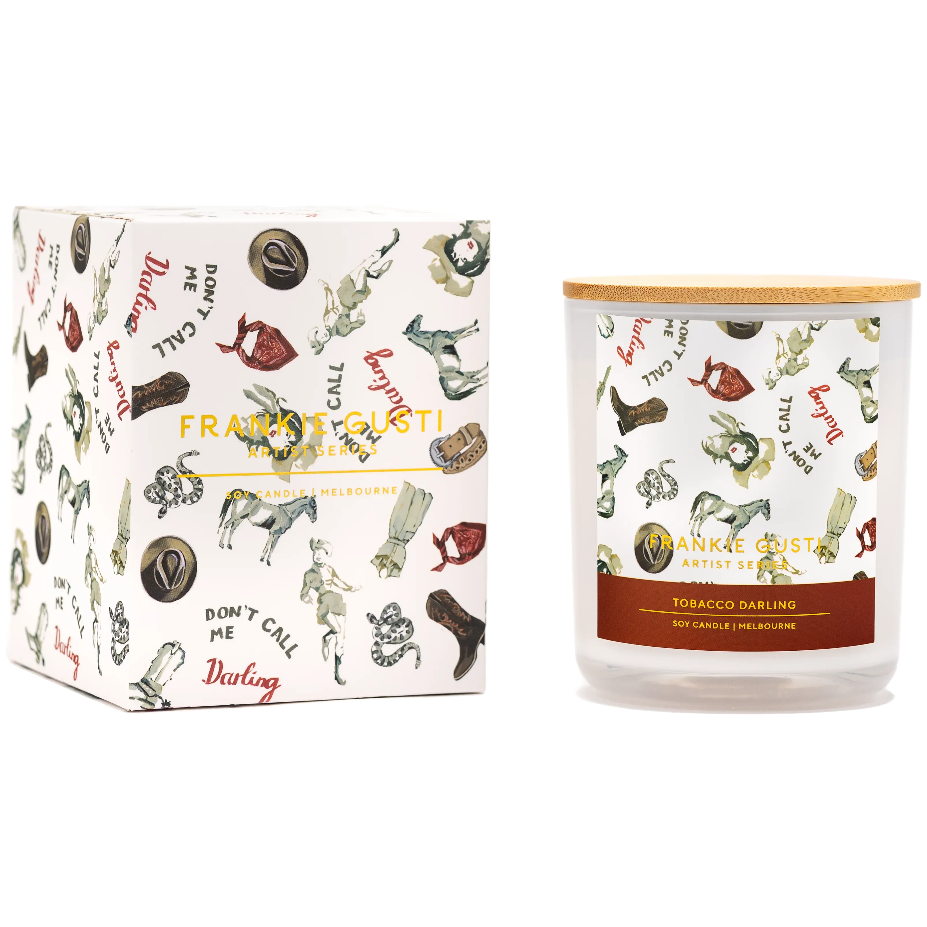 Frankie Gusti Artist Series Candle - Tobacco Darling