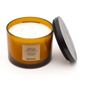 Glass Candle - Amber & Sandalwood (3 Wick)