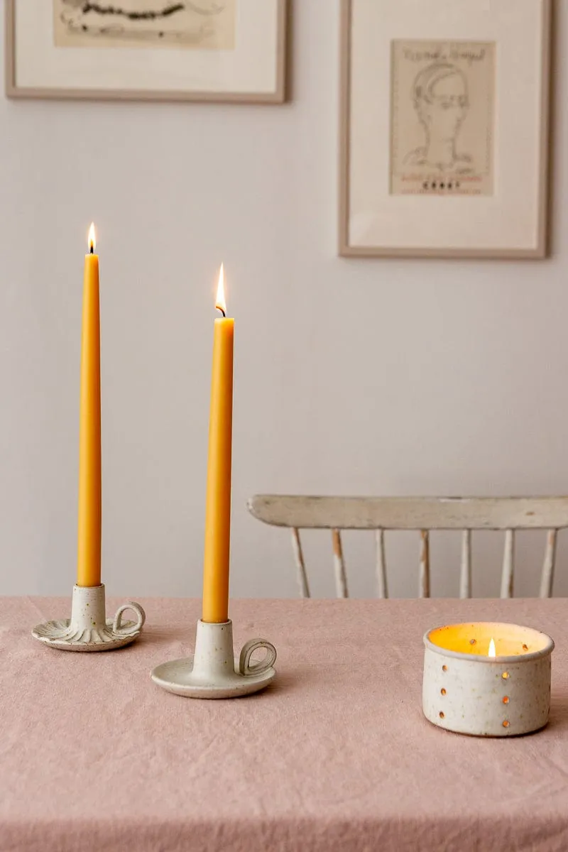 Handmade Stoneware Tea Light Holder