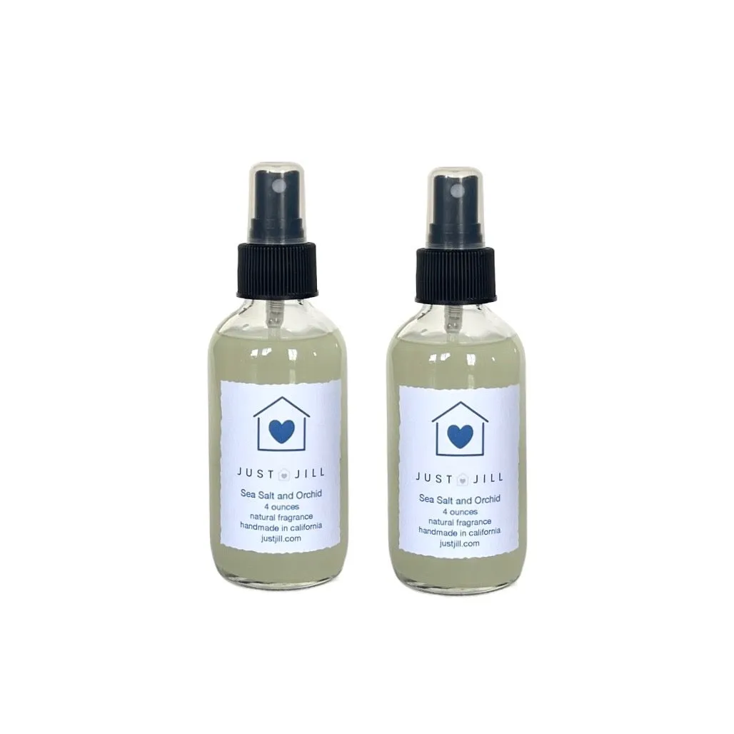 Just Jill Set of 2 Room Sprays Sea Salt and Orchid