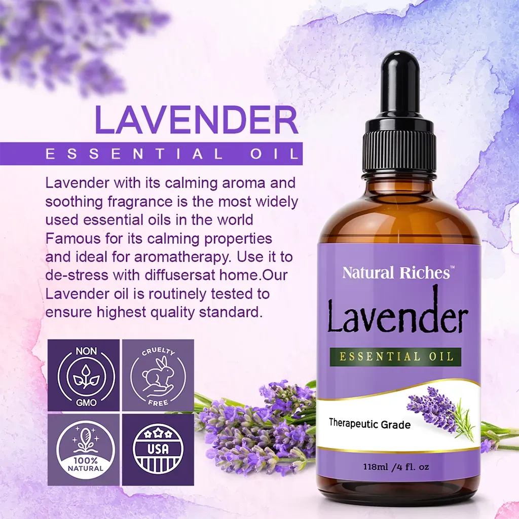 Lavender Essential Oil 4 fl oz.