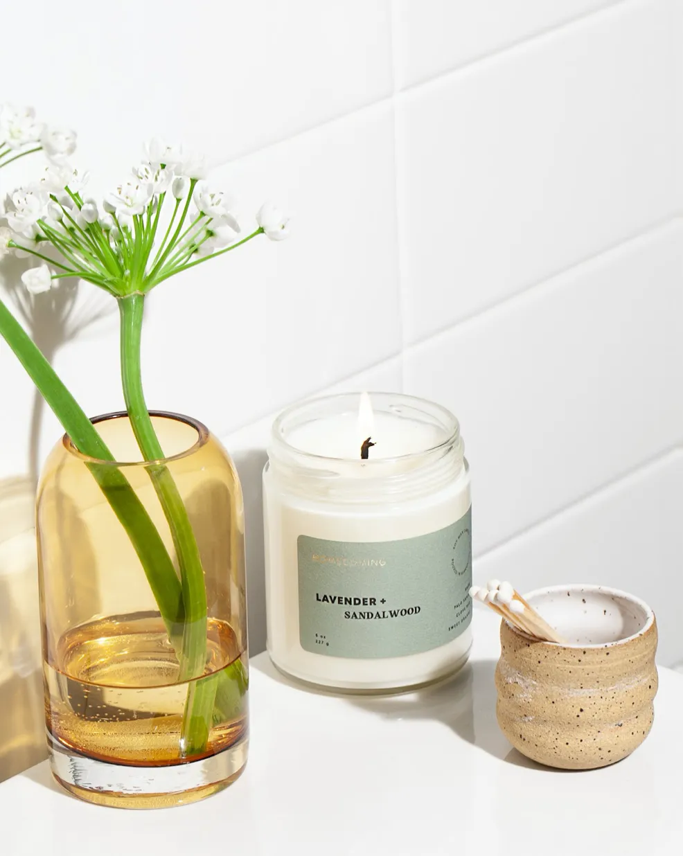 Lavender   Sandalwood  Candle