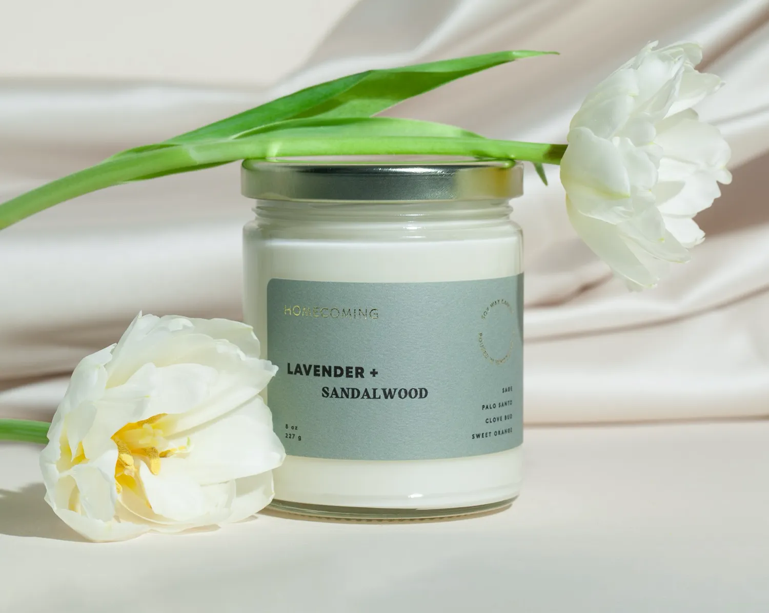 Lavender   Sandalwood  Candle