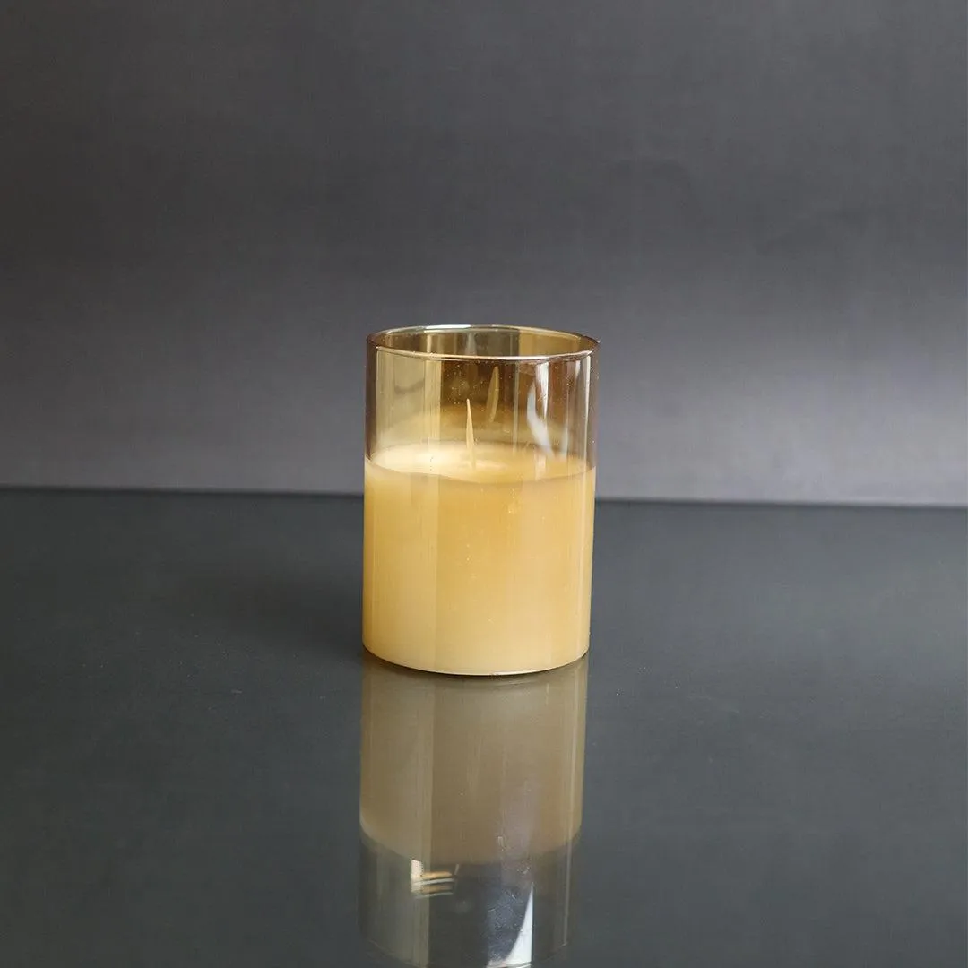 LED Glass Candle