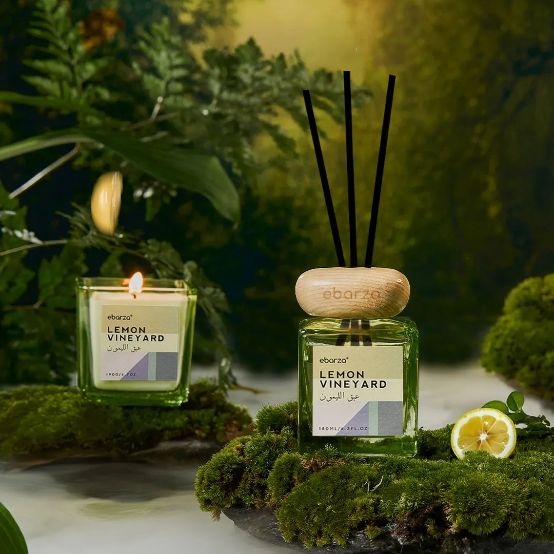 Lemon Vineyard - Charming - LEMON& LIME GREEN 190g [ Scented Candle ] ebarza vipes MS.QN2210