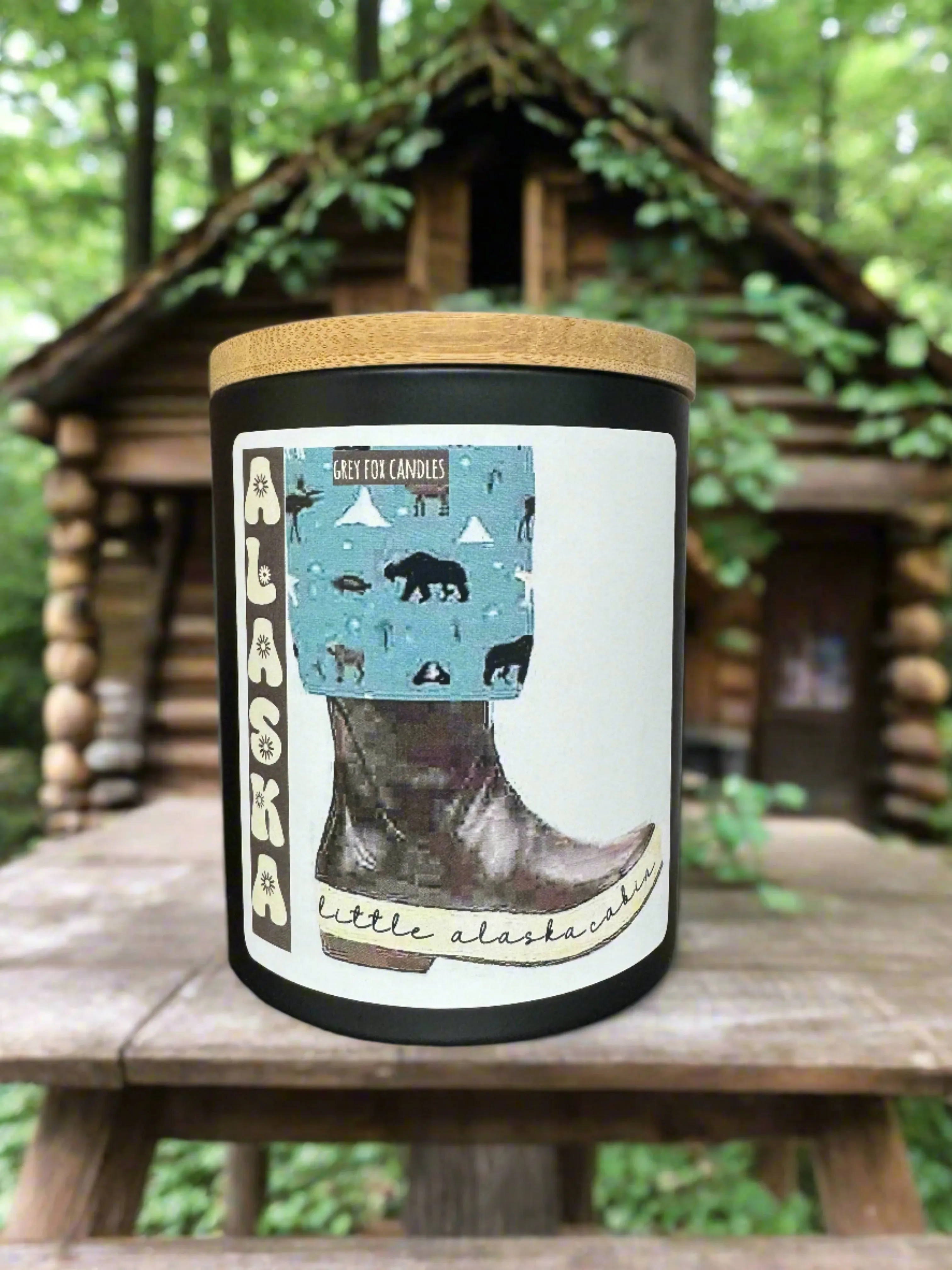 LITTLE ALASKAN CABIN WATER BOOT CANDLE