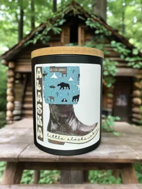 LITTLE ALASKAN CABIN WATER BOOT CANDLE