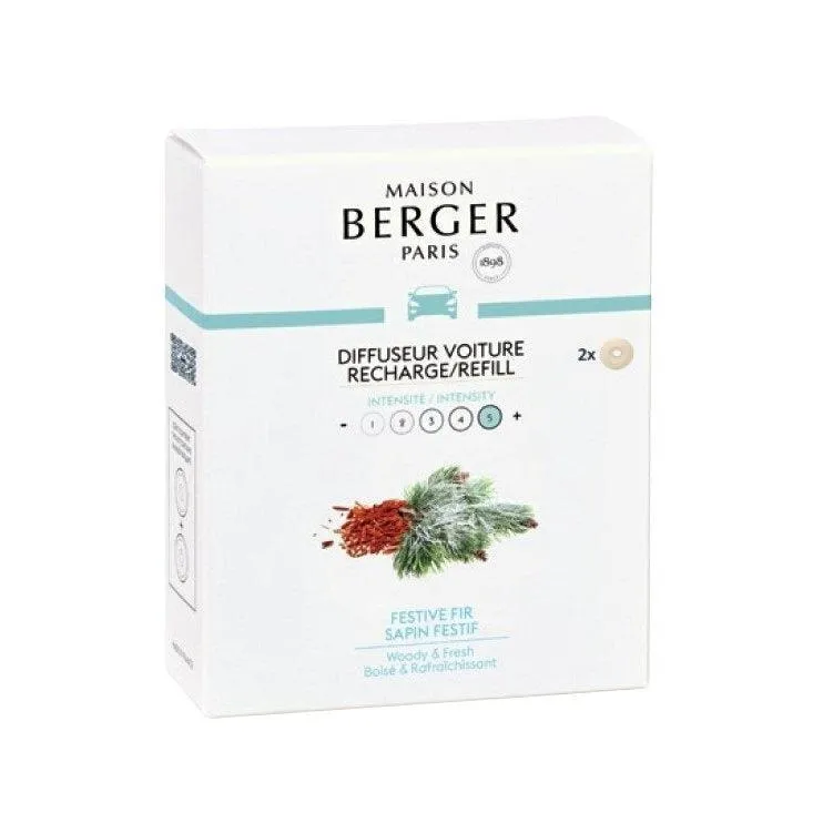 Maison Berger - Anti Odour Car Diffuser Refill - Festive Fir