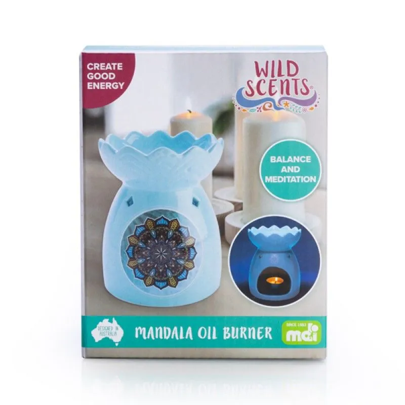 Mandala Oil Burner - 11.2cm x 11.2cm x 14cm