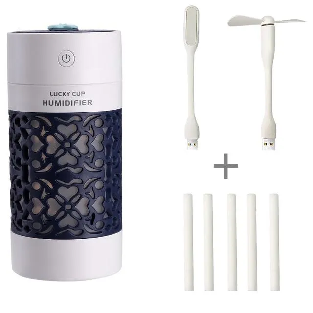 Mini LED Night  Aroma Essential Oil Ultrasonic Humidifier Diffuser With Fan