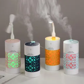 Mini LED Night  Aroma Essential Oil Ultrasonic Humidifier Diffuser With Fan