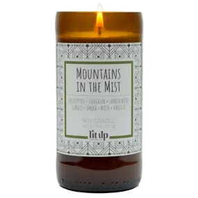 Mountains in the Mist 8 oz. soy candles in beer bottles