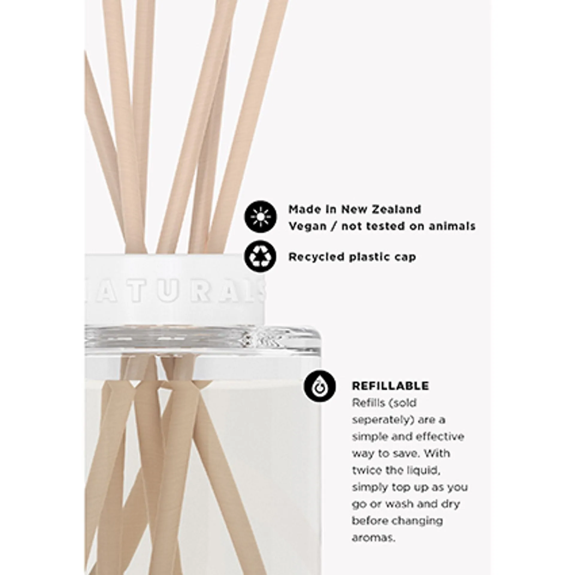 Naturals Reed Diffuser | Rose Jasmine & Oud