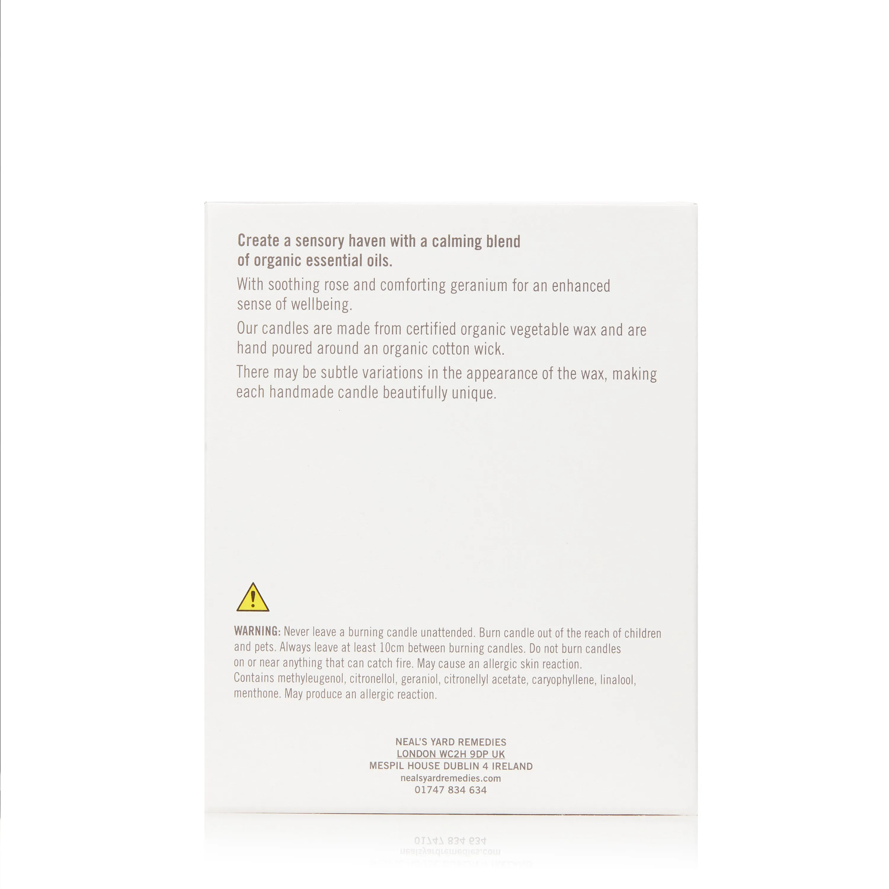 Neal's Yard Remedies Organic Calming Candle 190g