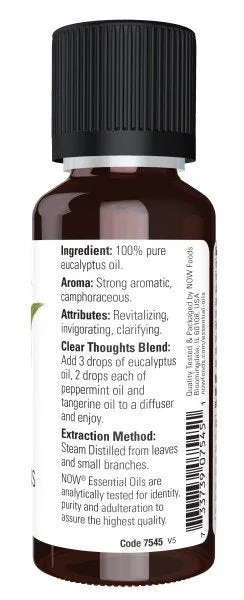 Now Foods Eucalyptus Oil 1 oz EssOil