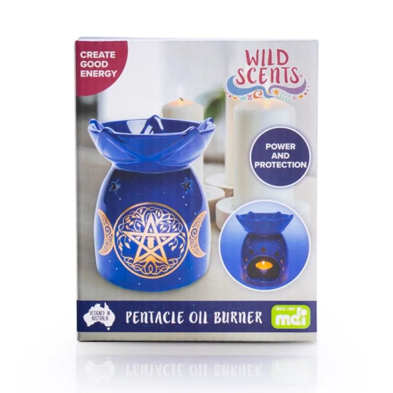 Pentacle Oil Burner - 11.2cm x 11.2cm x 14cm