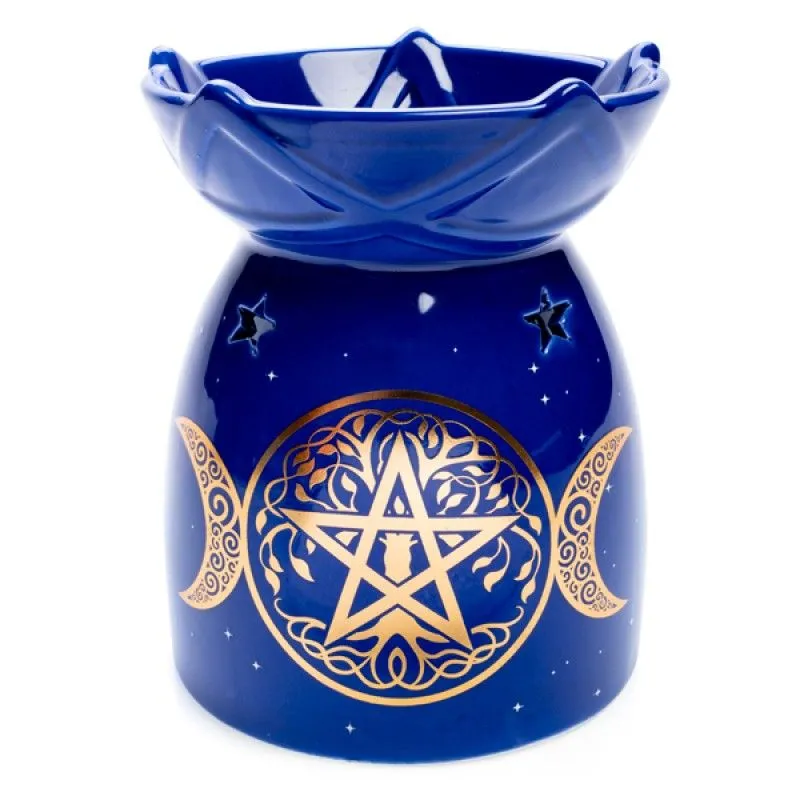 Pentacle Oil Burner - 11.2cm x 11.2cm x 14cm