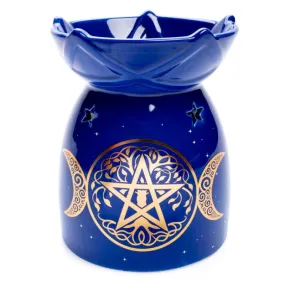 Pentacle Oil Burner - 11.2cm x 11.2cm x 14cm
