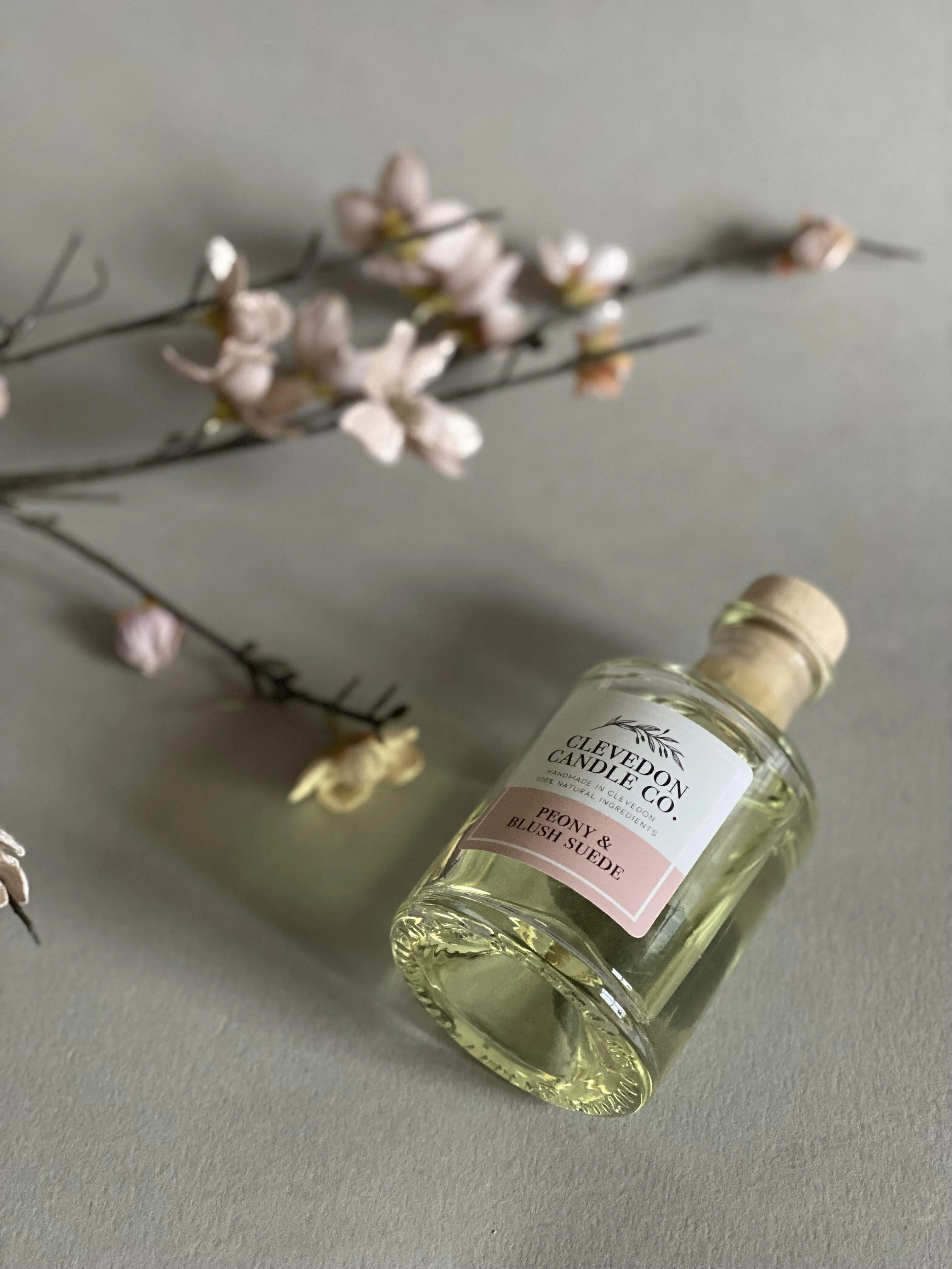 Peony & Blush Suede Luxury Reed Diffuser