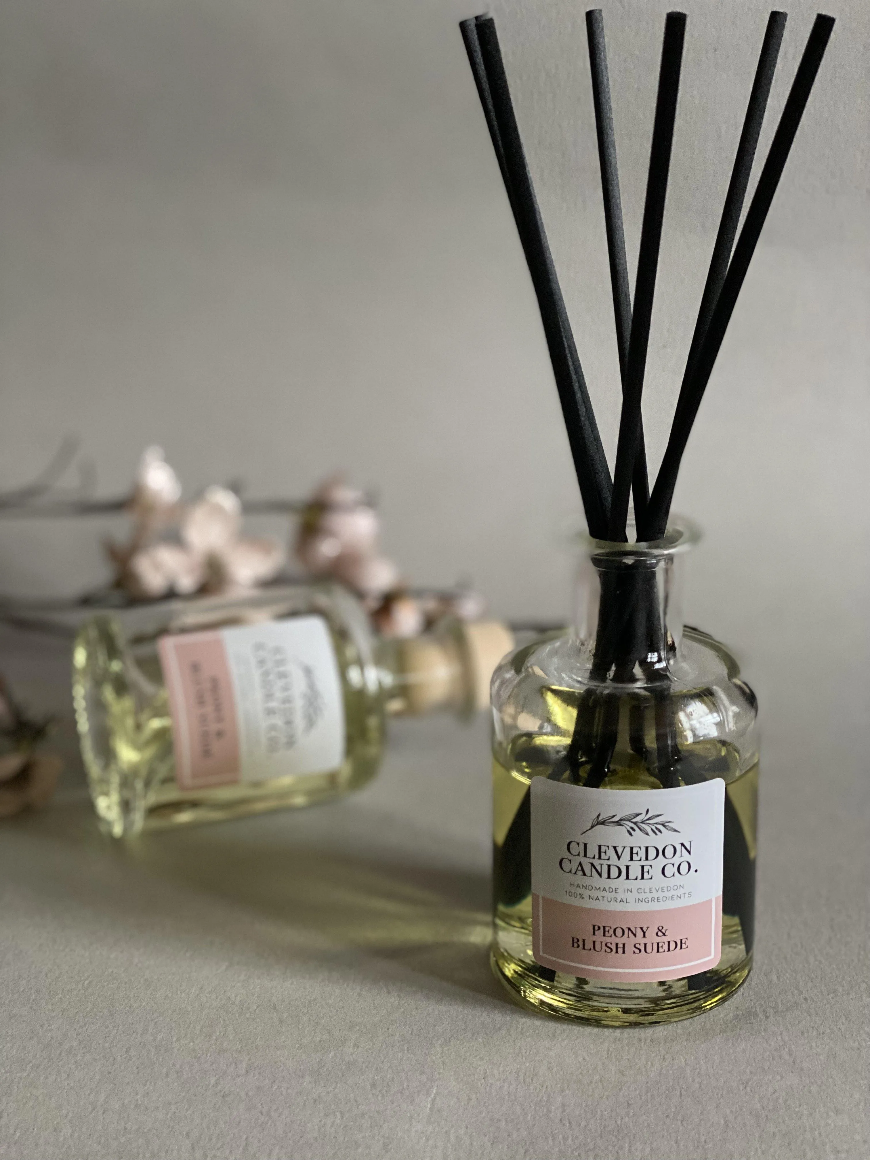 Peony & Blush Suede Luxury Reed Diffuser